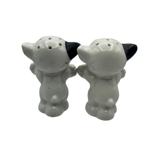 Vintage Bonzo Dog Themed Ceramic Salt & Pepper Shakers Long Beach Souvenirs - Picture 3 of 5